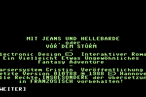 Mit Jeans und Hellebarde 0