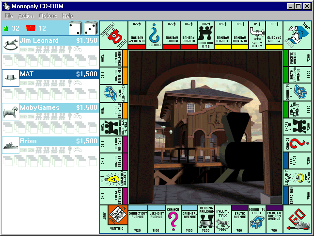 Monopoly PC (1999) : Hasbro Interactive : Free Download, Borrow