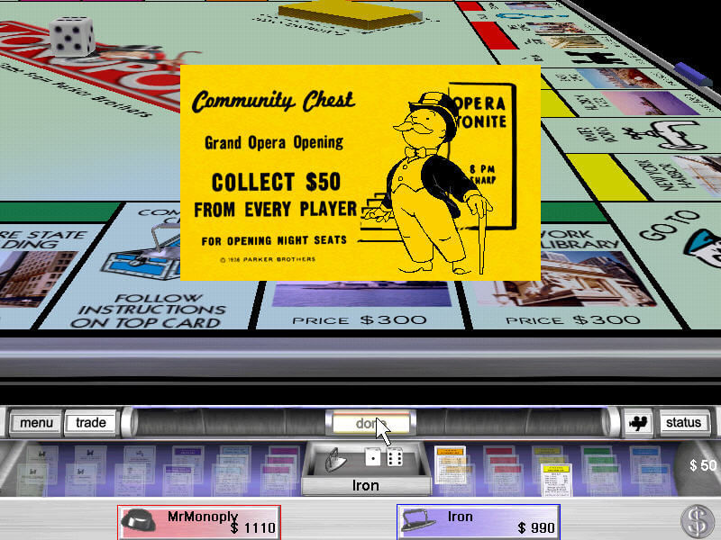 Monopoly PC (1999) : Hasbro Interactive : Free Download, Borrow