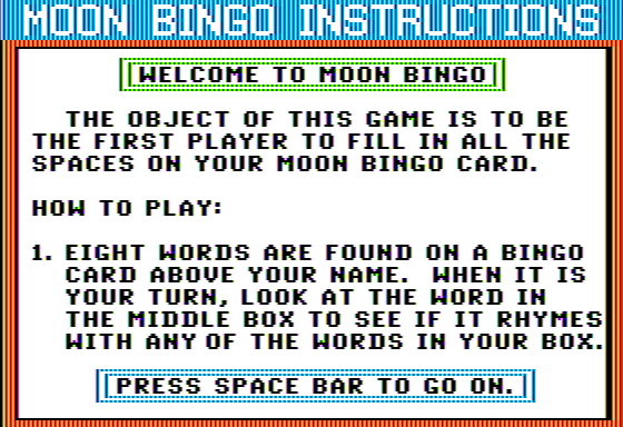 Moon Bingo abandonware