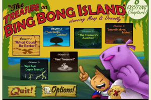 Moop and Dreadly in the Treasure on Bing Bong Island 0