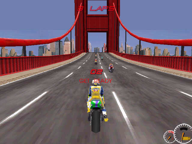 Moto Racer 1997 (em Português) - Gameplay Windows 98 