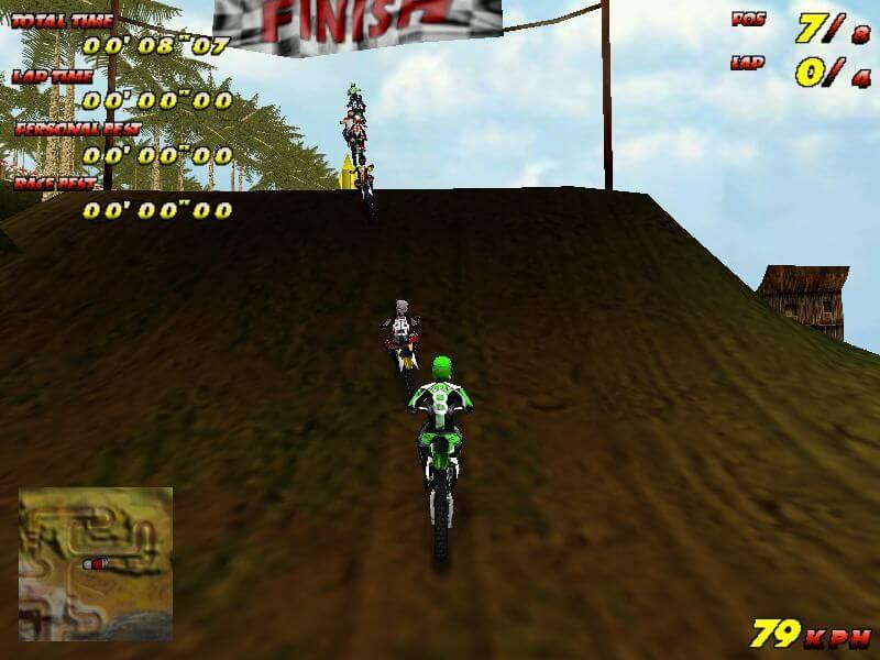 Motocross Mania (PS1 Gameplay) 