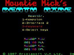 Mountie Mick's Deathride abandonware
