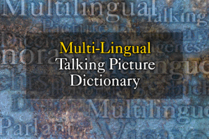 Multi-Lingual Talking Picture Dictionary 0