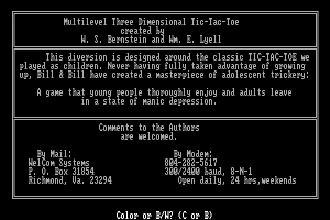 Multilevel Three Dimensional Tic-Tac-Toe 0