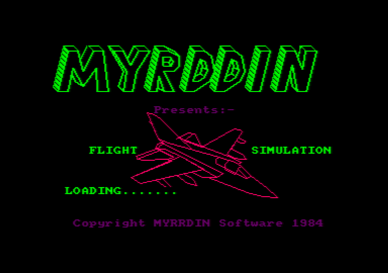 Myrddin Flight Simulation abandonware