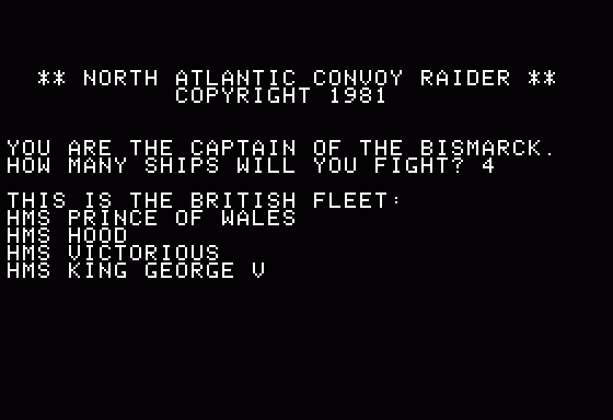 North Atlantic Convoy Raider 1