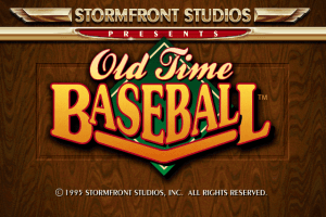 Old Time Baseball 1