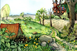 Oscar the Balloonist Drops into the Countryside 2