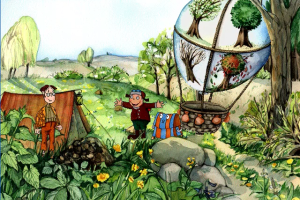 Oscar the Balloonist Drops into the Countryside 3