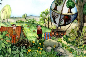 Oscar the Balloonist Drops into the Countryside 4