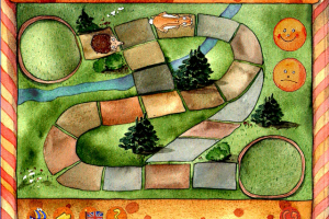 Oscar the Balloonist Drops into the Countryside 8