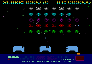 Overscan Invaders abandonware