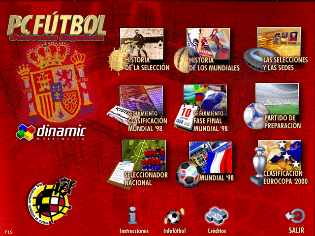 PC Fútbol Selección Española '98 0
