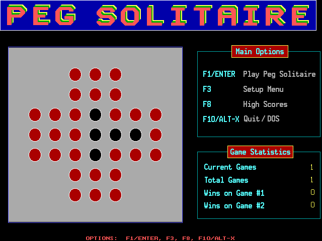 Peg Solitaire abandonware