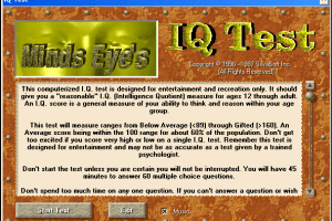 Personal IQ Test abandonware