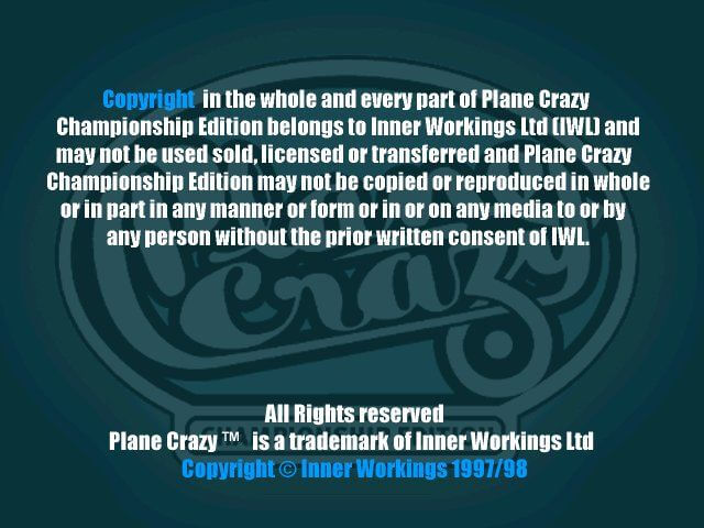 Plane Crazy (1997) - MobyGames