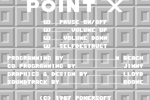Point X 0