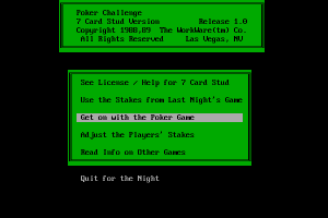 Poker Challenge: 7 Card Stud Version 1