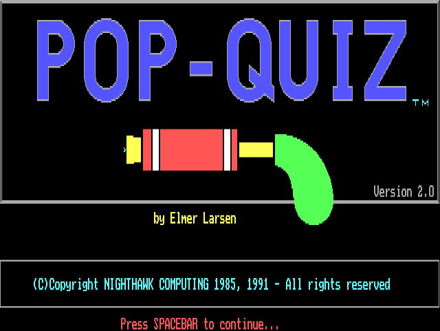 Pop-Quiz 0
