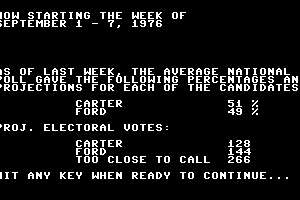 President Elect: 1988 Edition abandonware