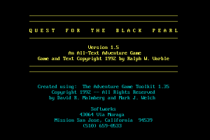 Quest for the Black Pearl 0