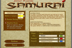 Reiner Knizia's Samurai 3