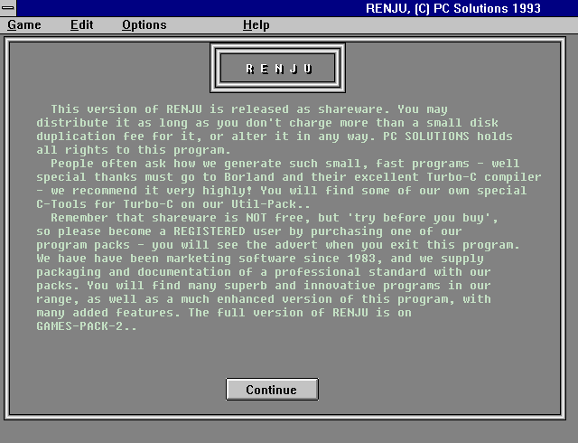 Renju abandonware