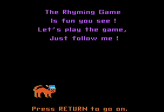 Rhyme Land abandonware