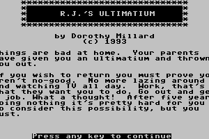 RJ's Ultimatum 0