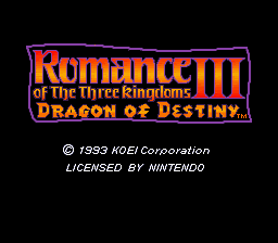 Romance of the Three Kingdoms III: Dragon of Destiny 15