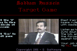 Saddam Hussein Target Game 0