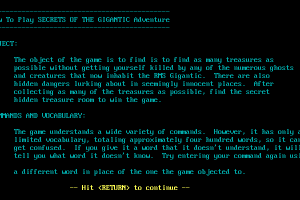 Secrets of the Gigantic! abandonware