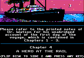 Sherlock Holmes in "Another Bow" abandonware