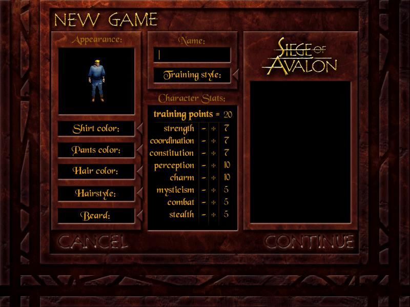 Online RPG Game, Avalon