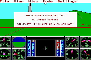 Sierra's 3-D Helicopter Simulator 0