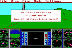 Sierra's 3-D Helicopter Simulator 12