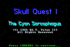 Skull Quest I: The Cyan Sarcophagus 0