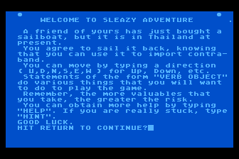Sleazy Adventure 1