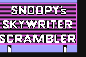 Snoopy's Skywriter Scrambler 1