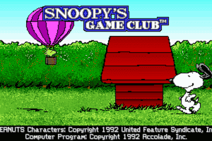 Snoopy's Game Club 0
