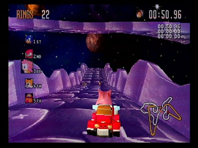 Sonic R Sega PC Collection 1999 Windows 95 98 CD-ROM Racing Video Game VERY  GOOD