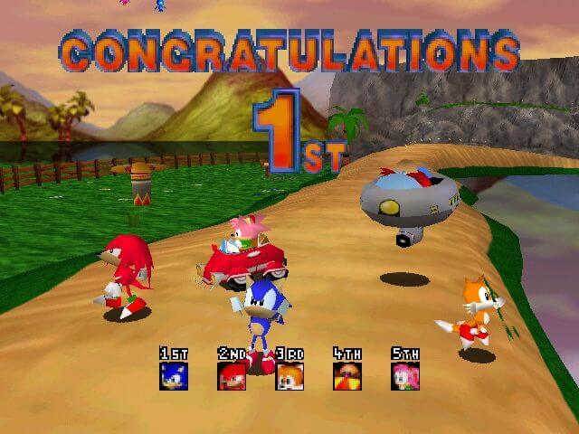 Sonic R Sega PC Collection 1999 Windows 95 98 CD-ROM Racing Video Game VERY GOOD