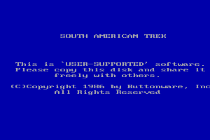 South American Trek abandonware