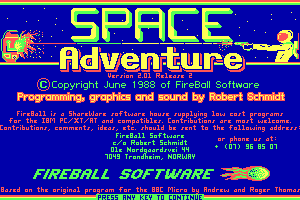 Space Adventure abandonware