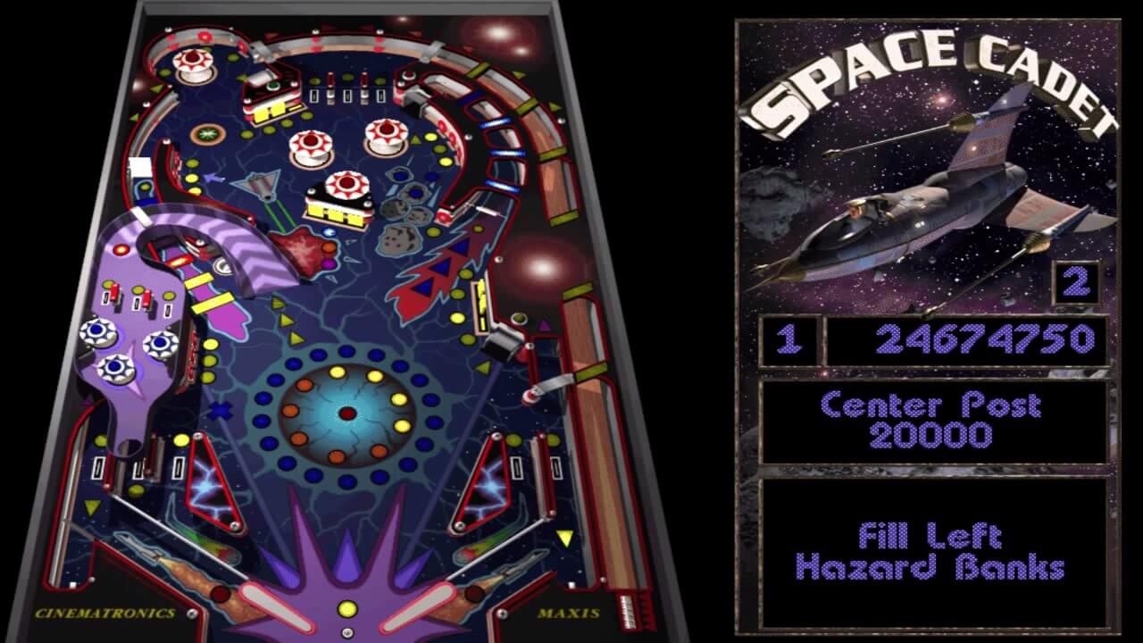 3d pinball space cadet logo