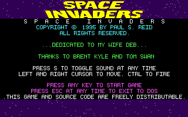 Space Invaders abandonware