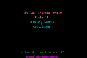 Star Fleet II: Krellan Commander 2