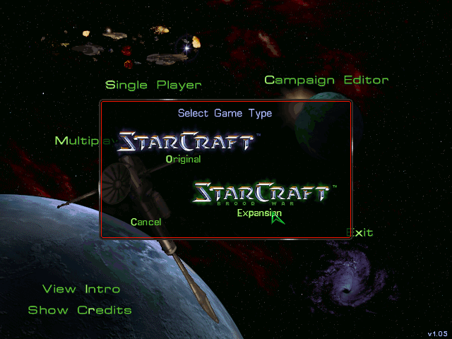 starcraft brood war intro